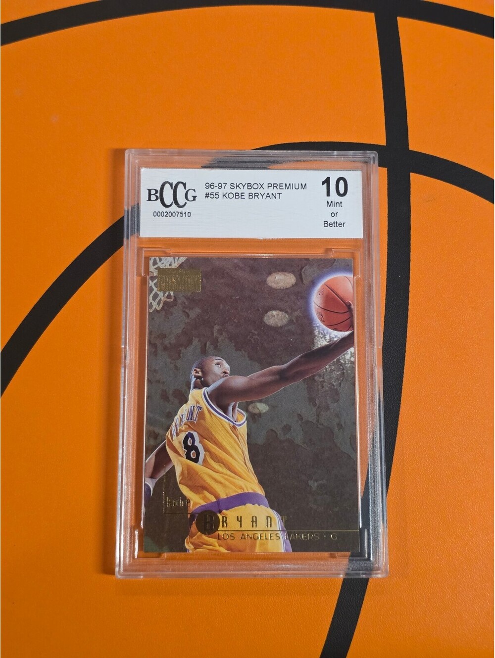 Kobe Bryant rookie 1996 Skybox Premium - #55 (RC) Bccg 10 gem mint